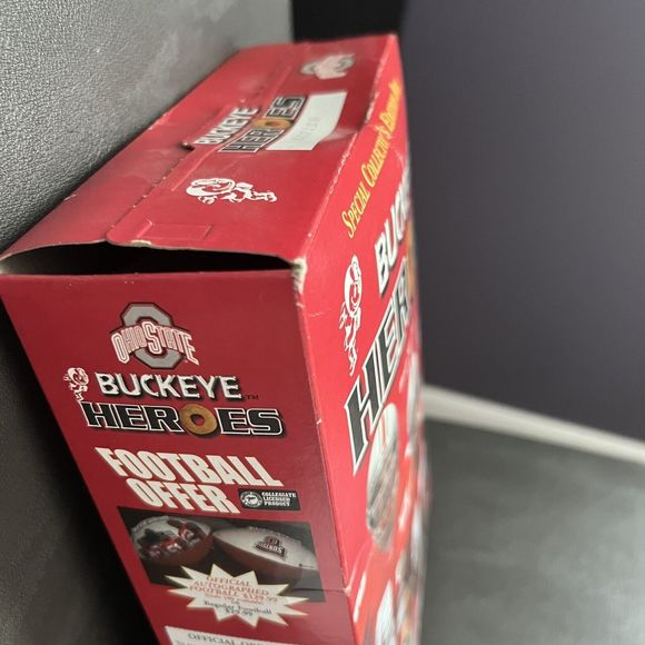 OSU Buckeye Heroes Signed Full Cereal Box Autographed by Hawk, Carpenter… - Picture 13 of 14